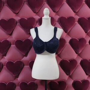 BREEZIES NAVY UNDERWIRE BRA 44B‎